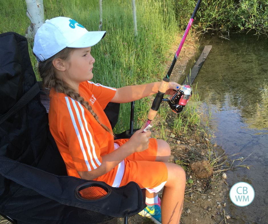 Kaitlyn fishing