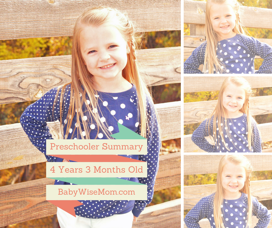 preschooler summary 4 years 3 months old Brinley