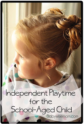  independent playtime for the school-aged child