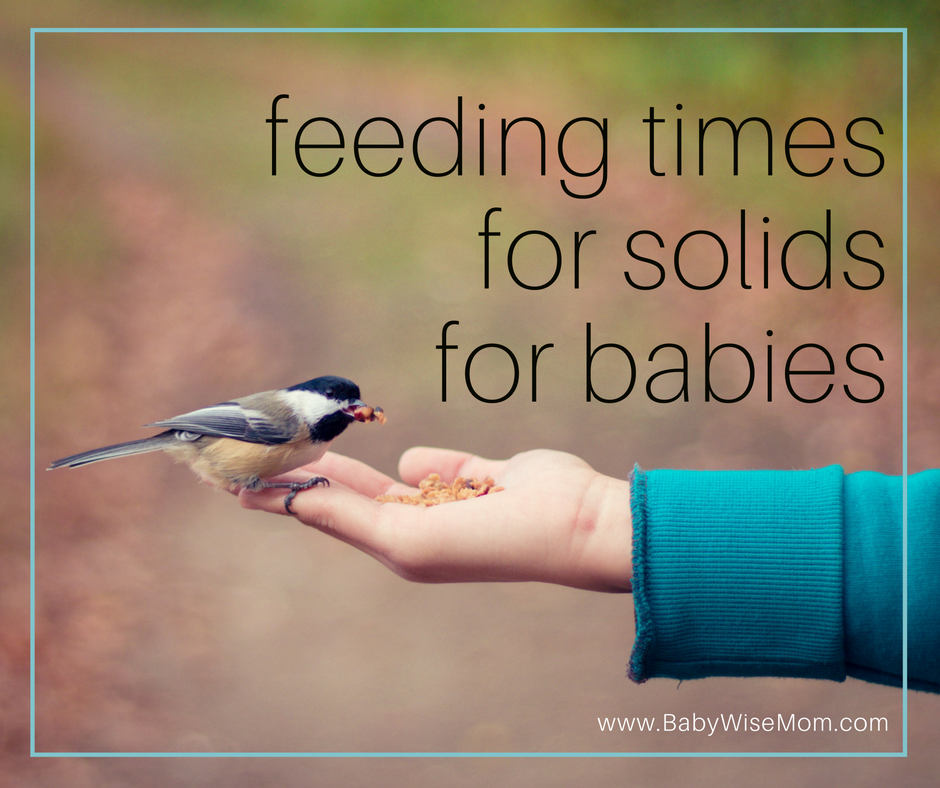  Feeding Times for Solids for Babies