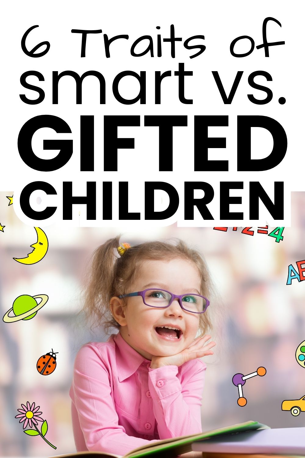 smart vs gifted pinnable image