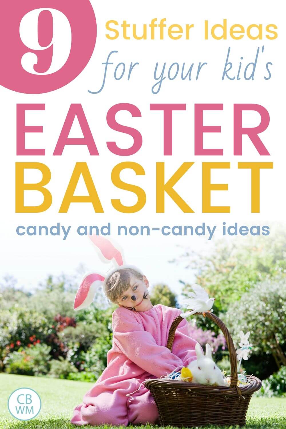 Easter basket stuffer ideas pinnable image