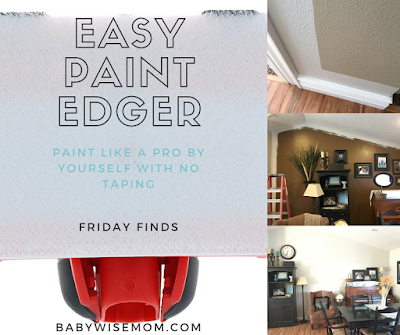 Easy paint edger, paint without tape