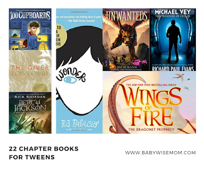 22 Chapter Books for PreTeens {Ages 8-12}