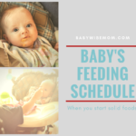 How to work feeding baby solid foods into your daily schedule