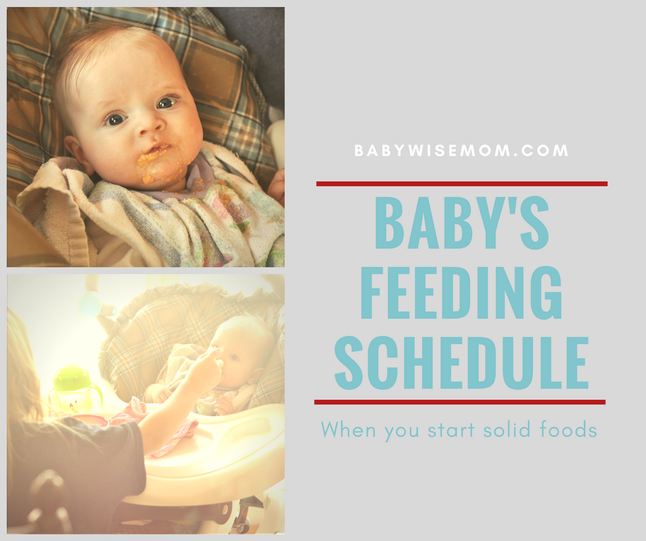 How to work feeding baby solid foods into your daily schedule