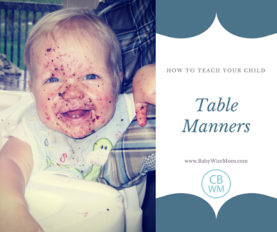 How to Teach Table Manners to Your Child and table manner ideas