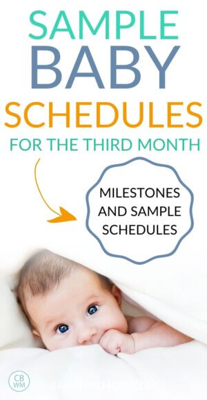 Sample Babywise Schedules: The Third Month - Babywise Mom