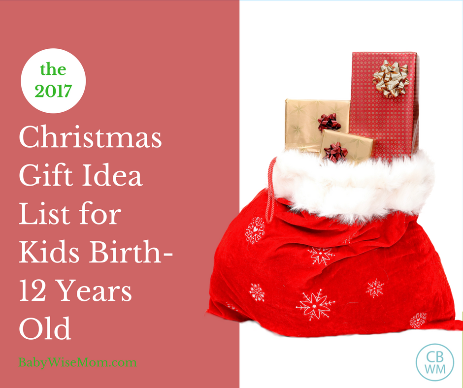 Christmas Gift Guide Ages Birth-12 Years Old. Perfect Christmas gift ideas for your children from your baby on through your preteen. 