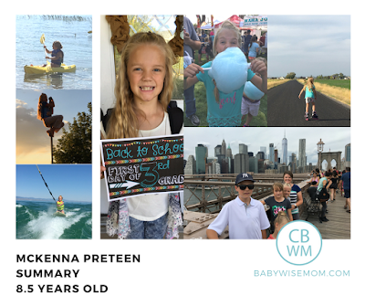 McKenna Preteen Summary: 8.5 Years Old