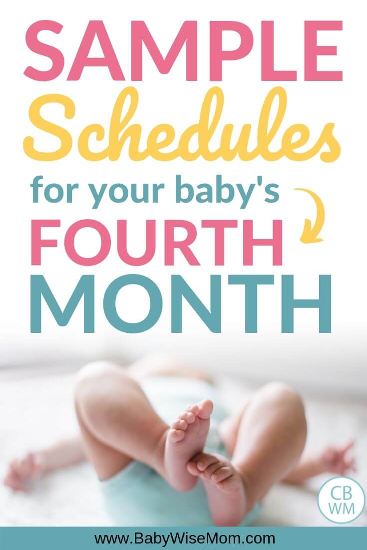 Sample schedules fourth month Pinnable Image