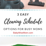 Easy Cleaning Schedule Options for Busy Moms | Cleaning schedules | #cleaning
