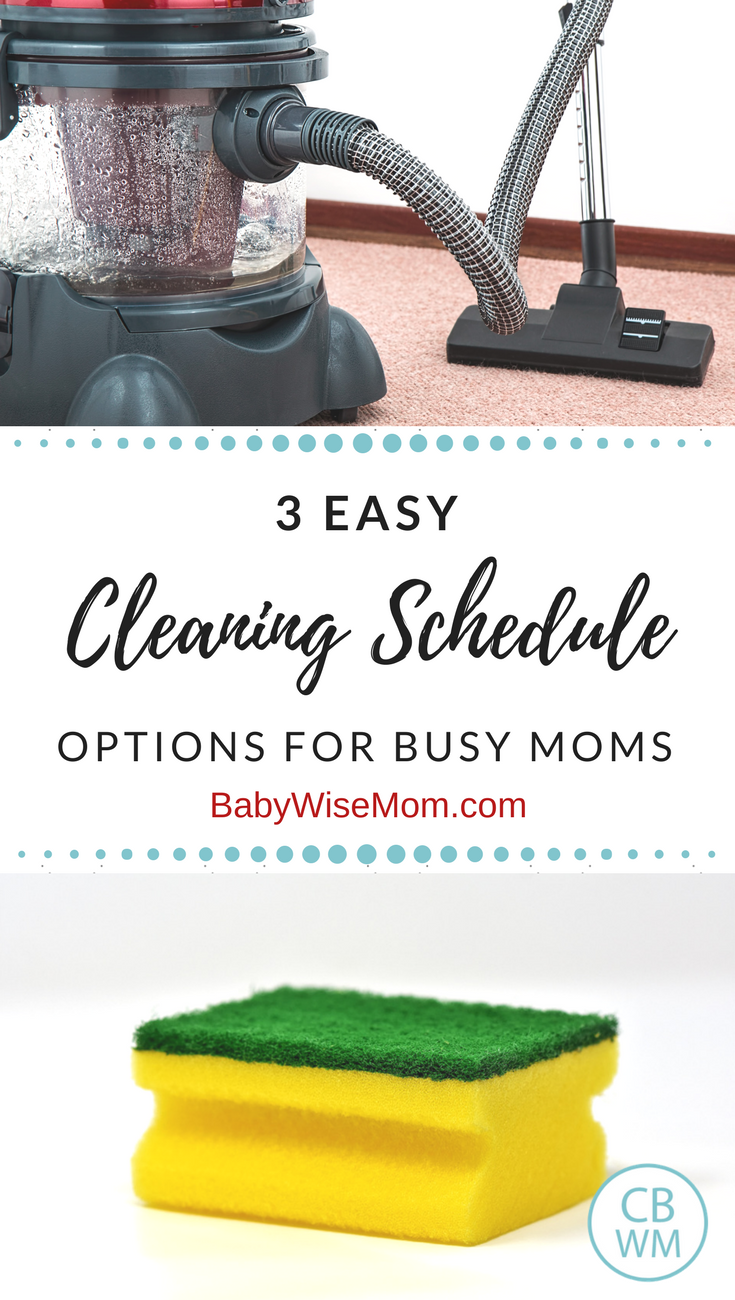 Easy Cleaning Schedule Options for Busy Moms | Cleaning schedules | #cleaning