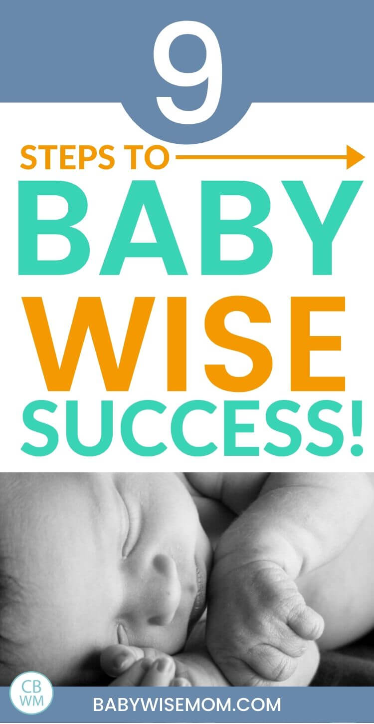 Babywise success steps pinnable image