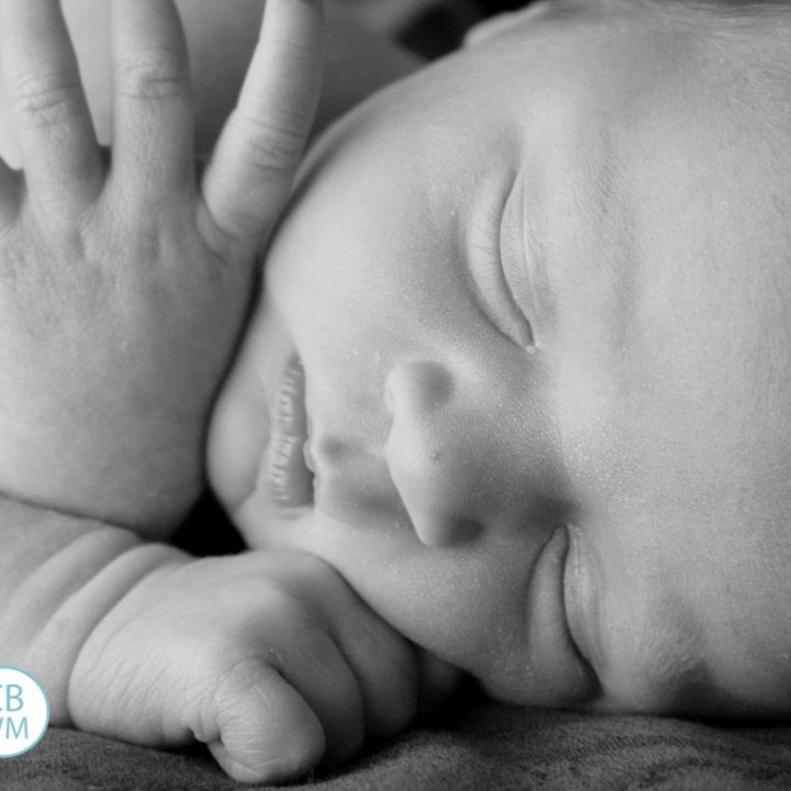 Newborn baby sleeping