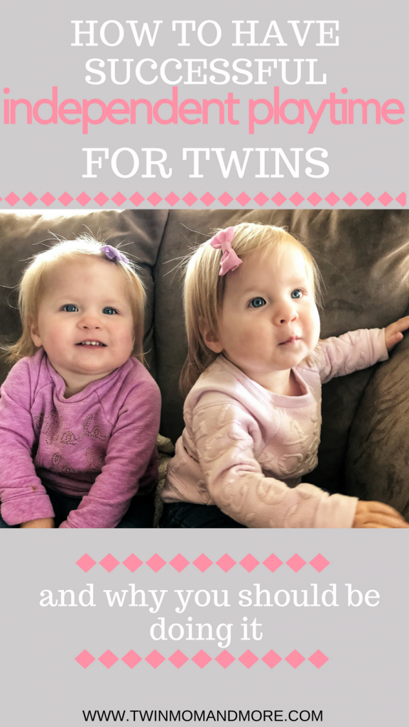 How to get your twins to play independently each day. This is great for giving twins some time alone. 