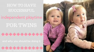 How to get your twins to play independently each day. This is great for giving twins some time alone. 