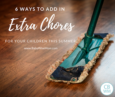 6 Ways to Add in Extra Chores for Your Children This Summer | chores | chores for children