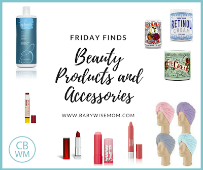 Beauty Products and Accessories. Great lipstick, lip balm, eye cream, retinol cream, vitamin c serum, shampoo, conditioner, turbie towel, and pendant.