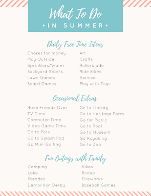 Summer Bucket List