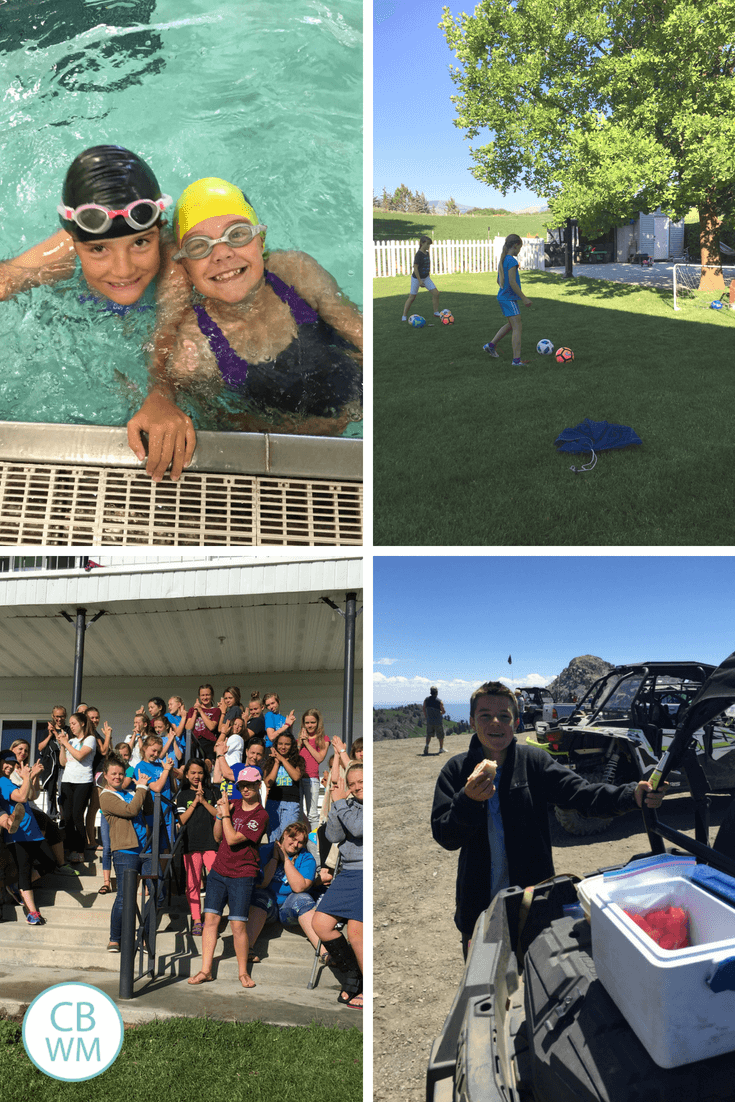 swim lessons, girls camp