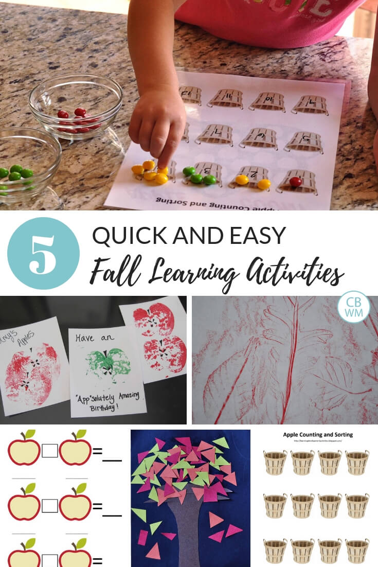 Fall Learning Activities Your Kids Will Love. Five quick and simple activities to do with your children this fall.