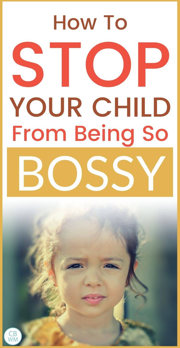 How to stop a bossy child Pinnable Image