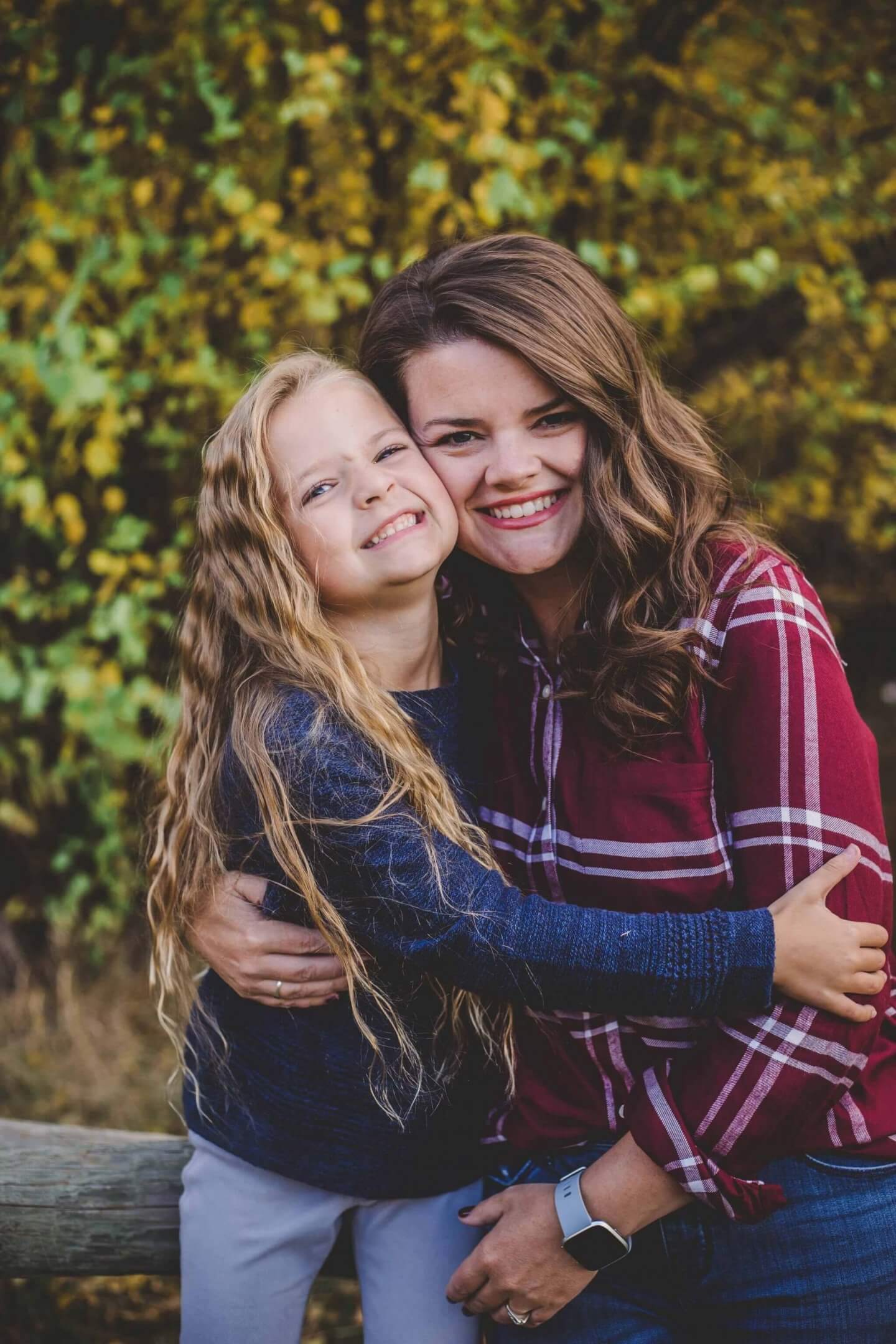 Mother and daughter fall photo. Fall photos. 