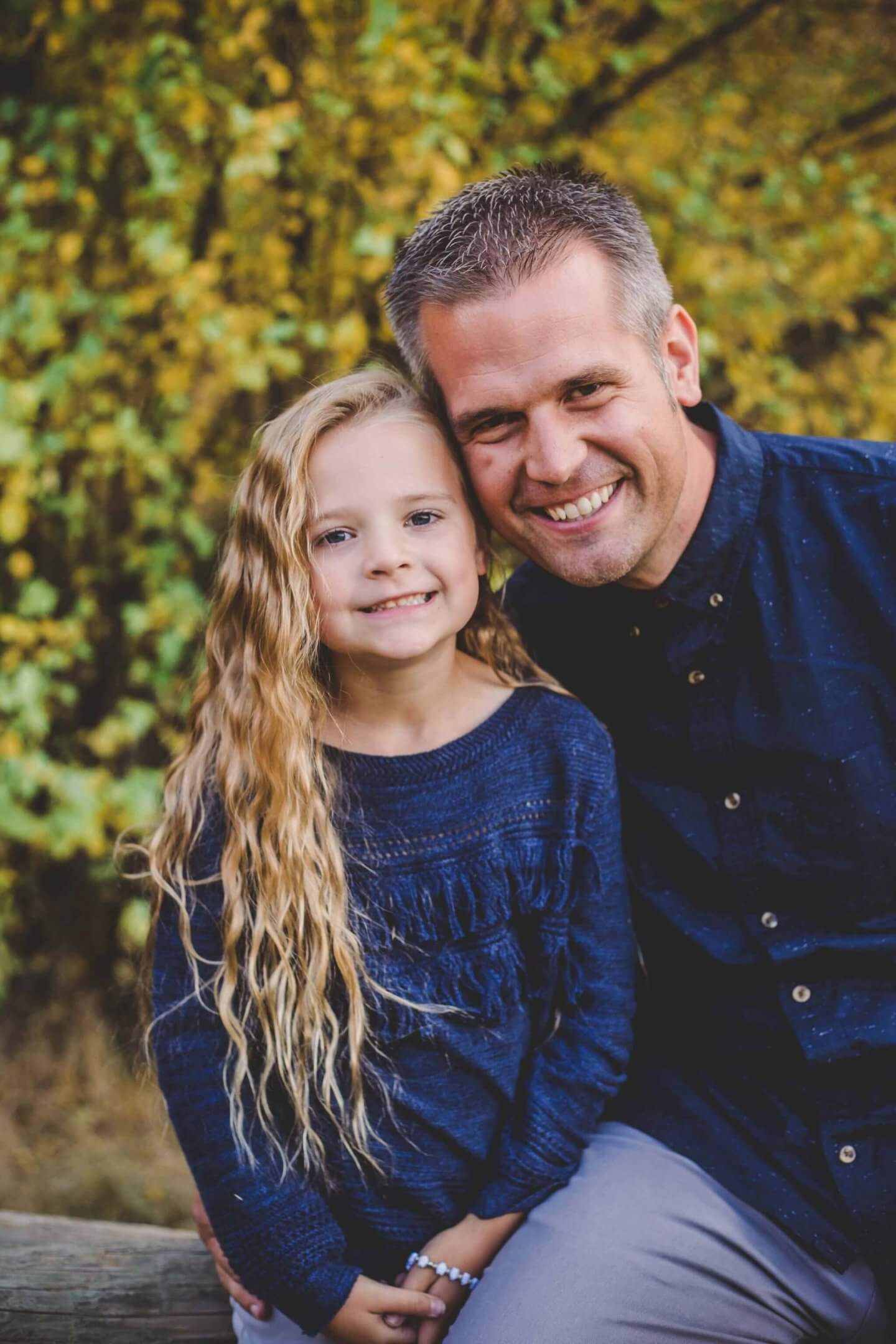 Father and daughter fall photos