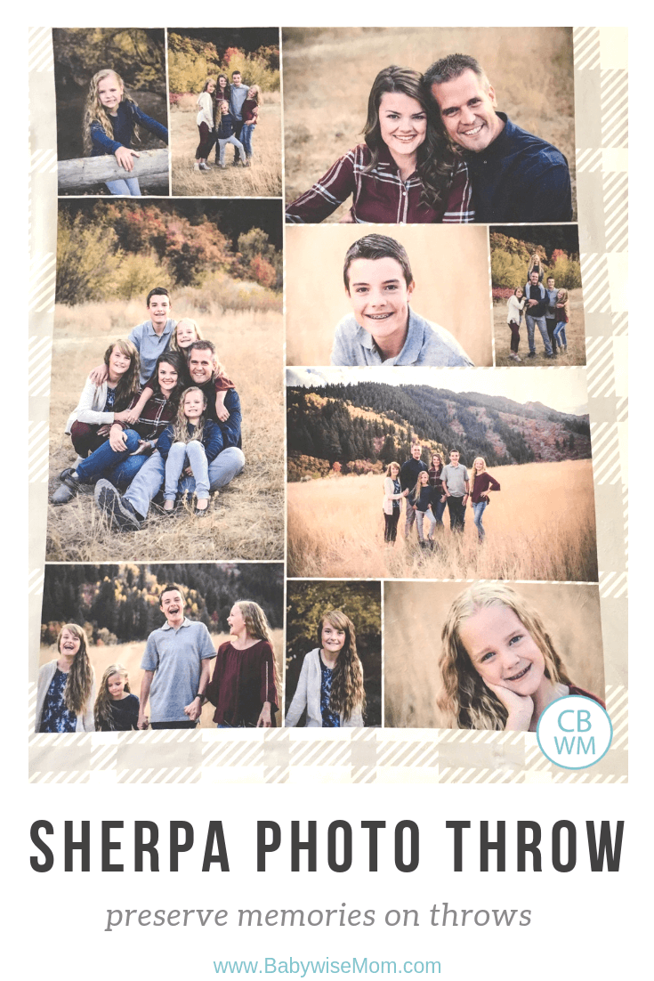 Sherpa Photo Blanket Review Giveaway from Collage.com. Get customized photo throws and blankets with images of your choice. Blanket with family photos on it.