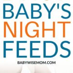 How to drop baby's night feeds pinnable image
