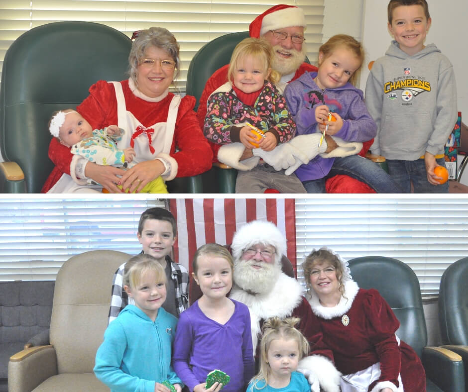 Children with Santa