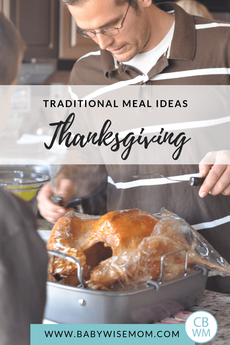 Thanksgiving Meal Ideas. Thanksgiving menu items for side dishes, main dishes, and dessert. Traditional ideas and non-traditional Thanksgiving meal ideas with a man carving a turkey