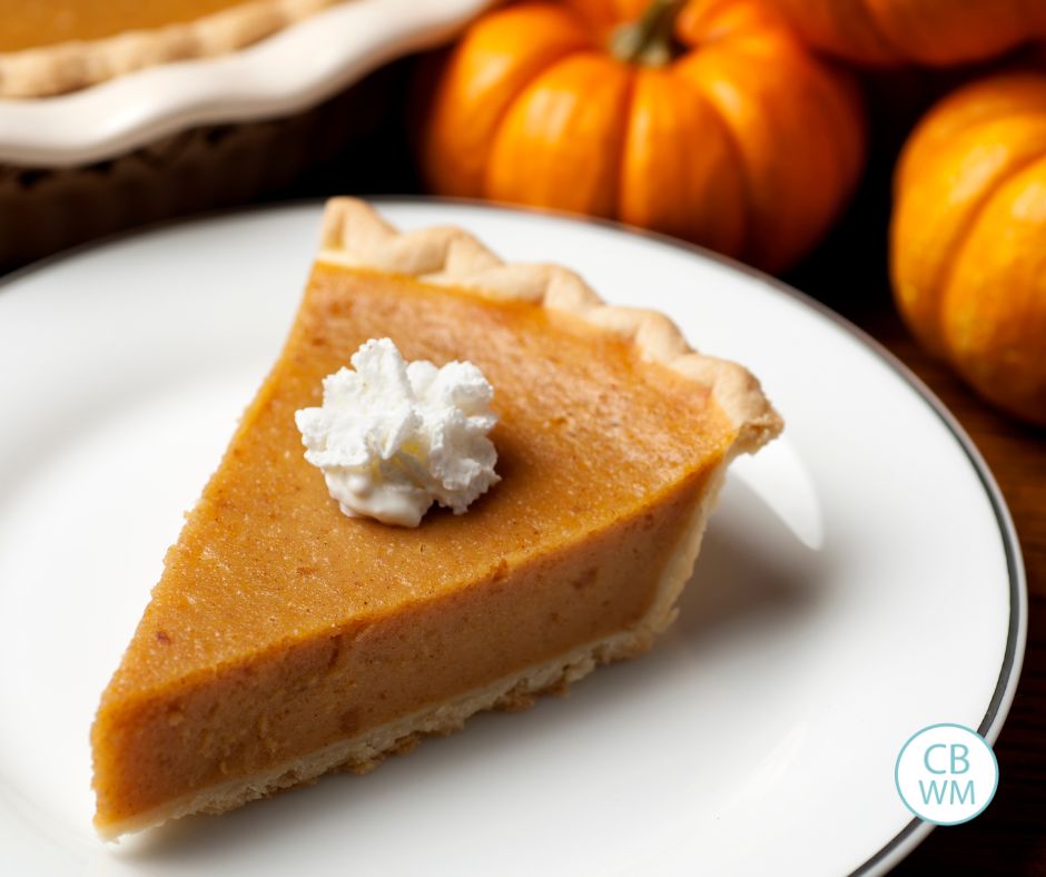 pumpkin pie slice