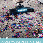 6 ways parents can get their children to do chores with a picture of a child vacuuming