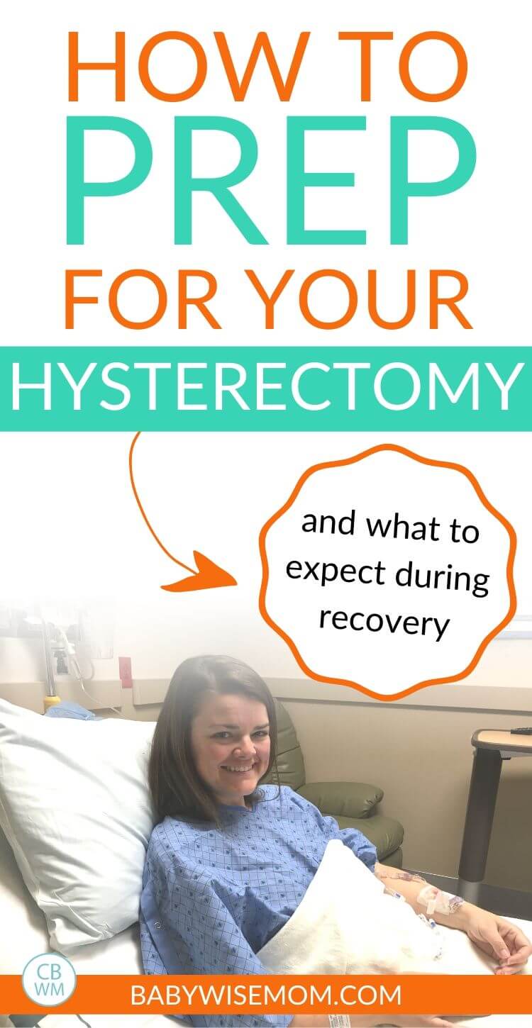 Hysterectomy recovery and preparations pinnable image