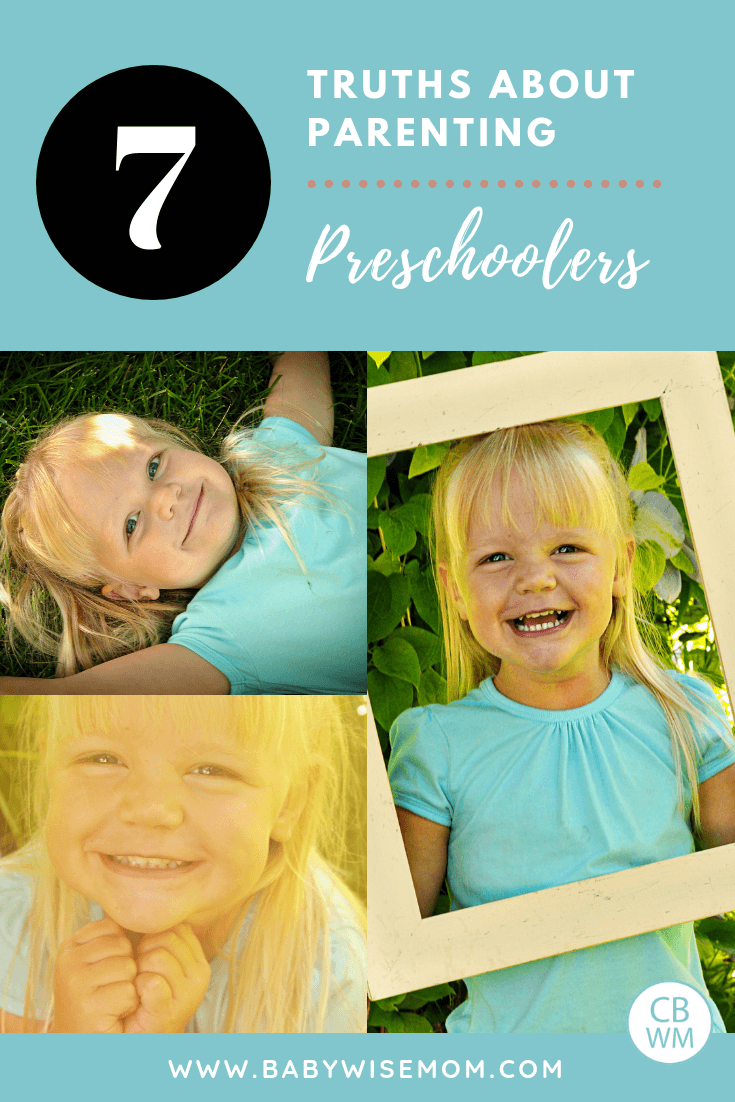 Truths About Parenting Preschoolers. What it is like parenting preschool children. Parenting tips to get you through the preschool years.