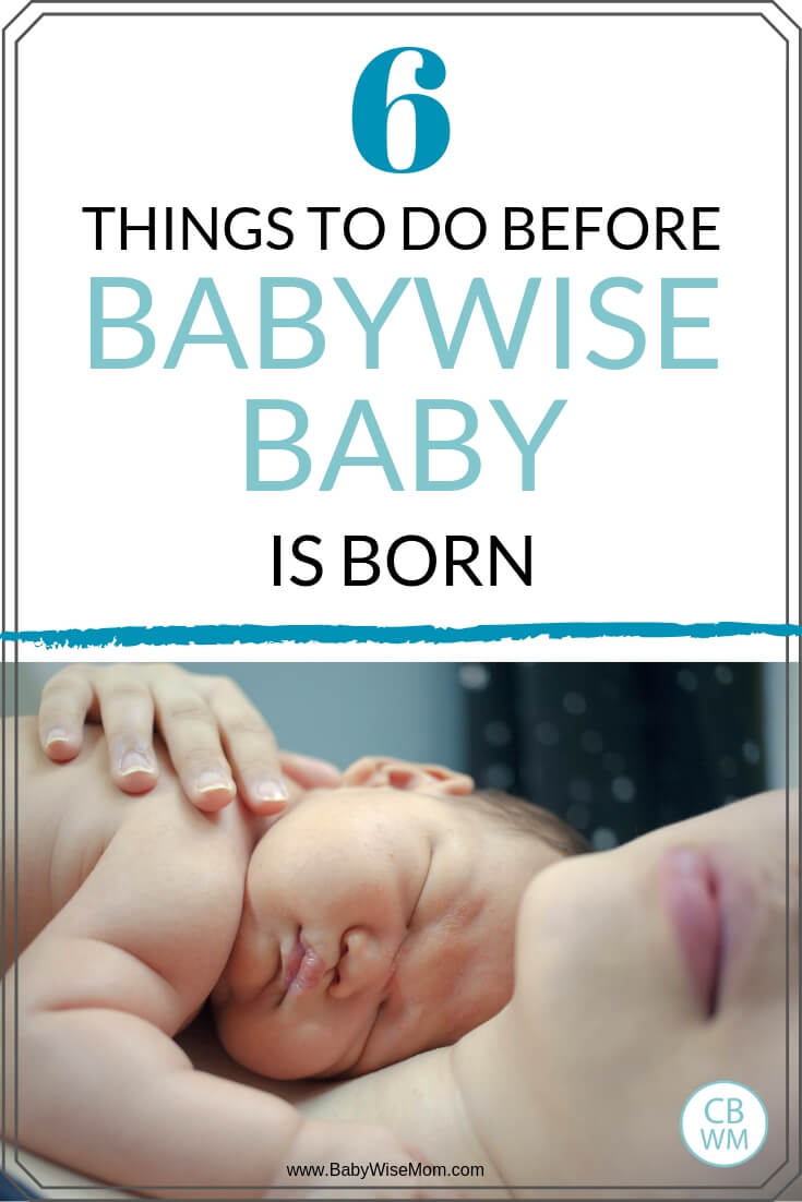 6 tips to help you prepare for the birth of your Babywise Baby. What to read, what to physically prep, and what to plan on and plan for with a picture of a newborn baby.