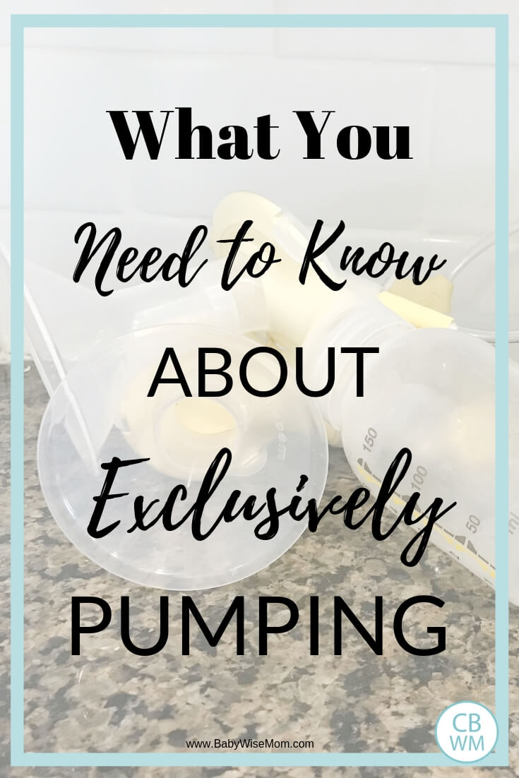 What you need to know about exclusively pumping with a picture of a breastpump in the background