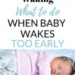 Early morning waking what to do when baby wakes too early with a picture of a baby on a white blanket