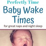 Baby yawning with text overlay