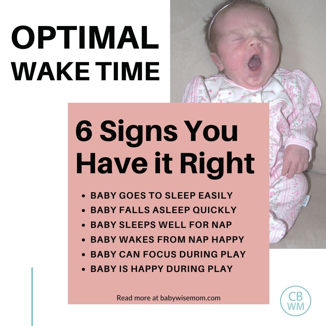 Optimal Waketime Length signs you have it right