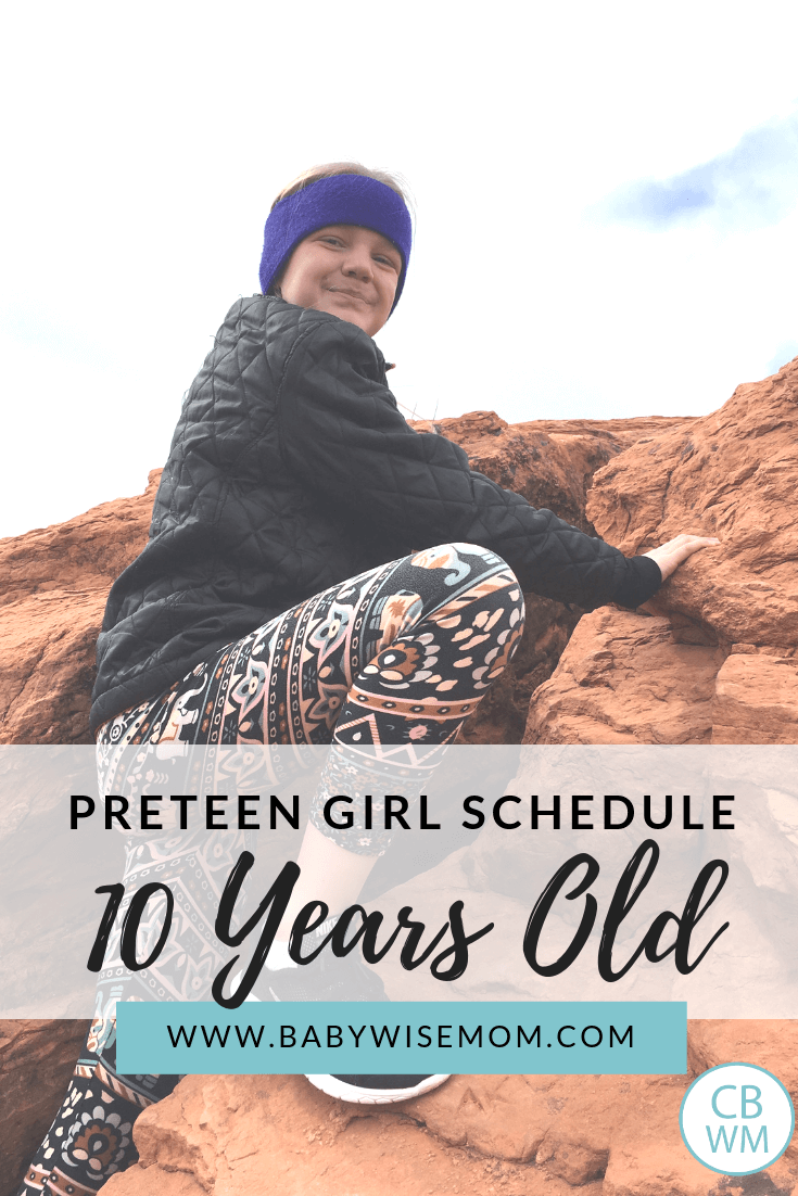 10 year old girl climbing a rock