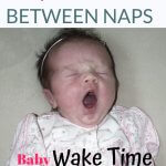 Picture of baby yawning with text overlay