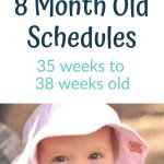 Sample Babywise 8 month old schedules with a picture of an 8 month old baby girl