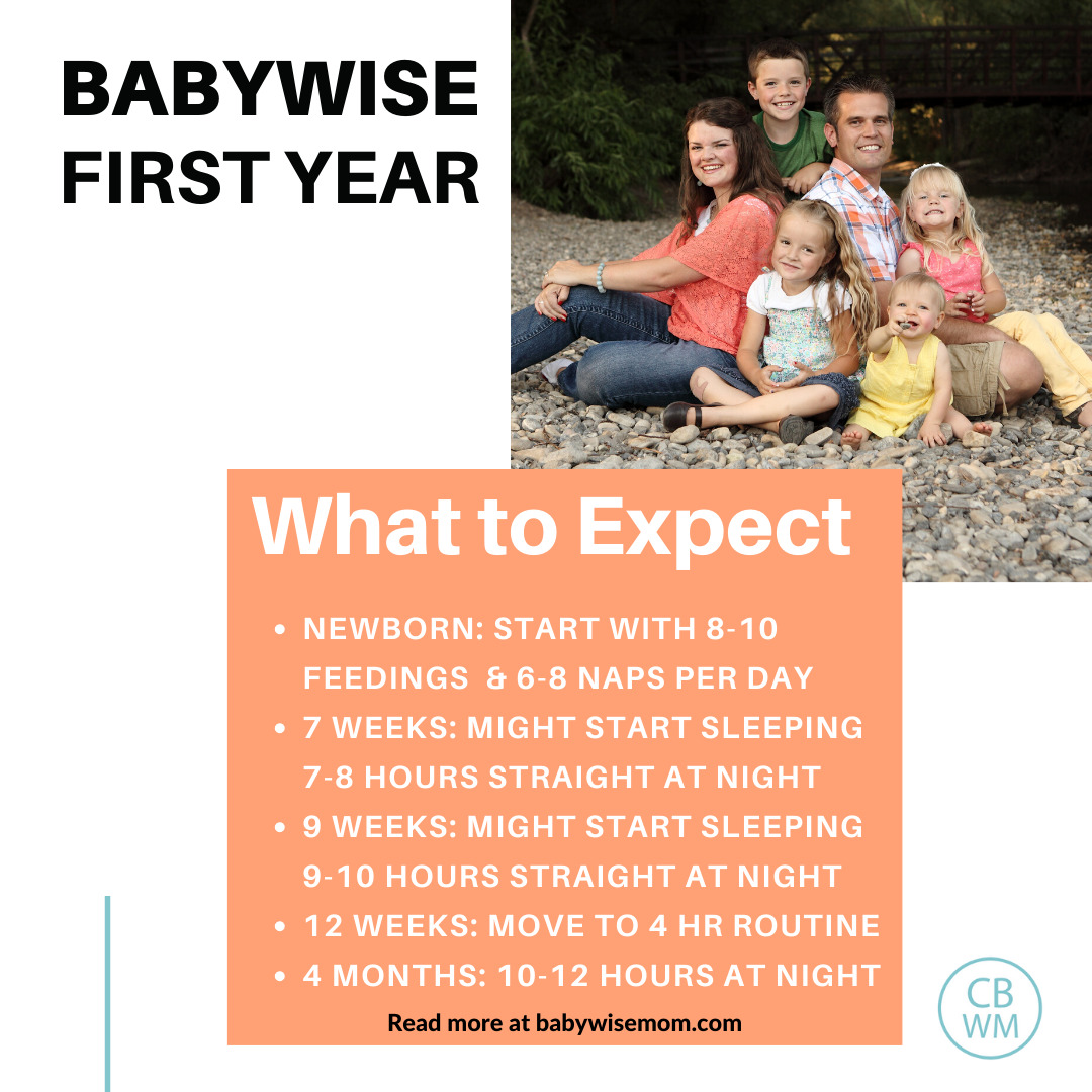 What to expect the first year with Babywise graphic