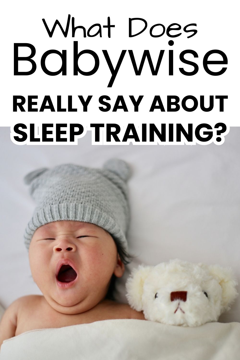What does Babywise say about sleep training pinnable image