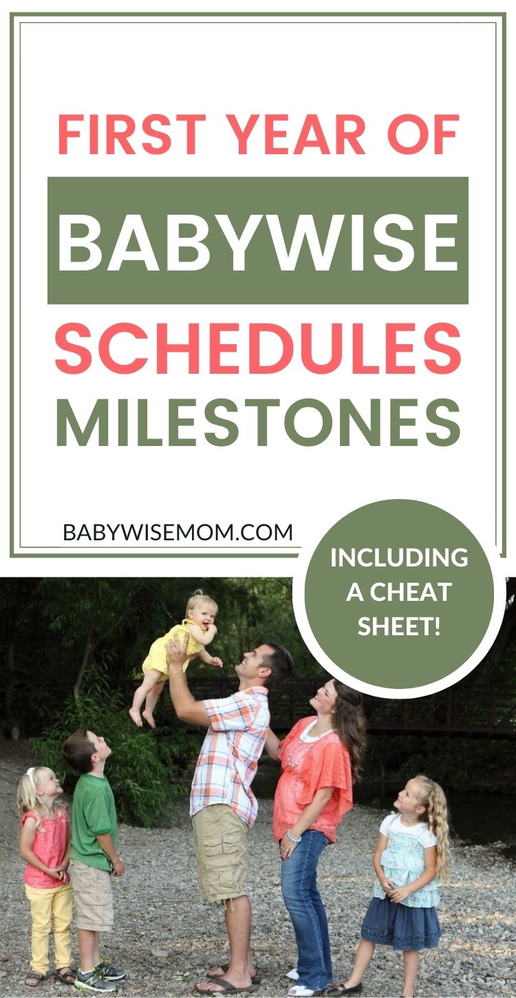 Babywise milestones pinnable image