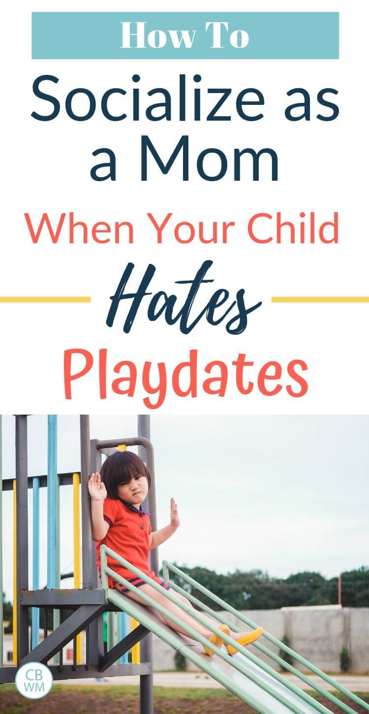 Pinnable image with text and a picture of an upset child on a slide at the playground