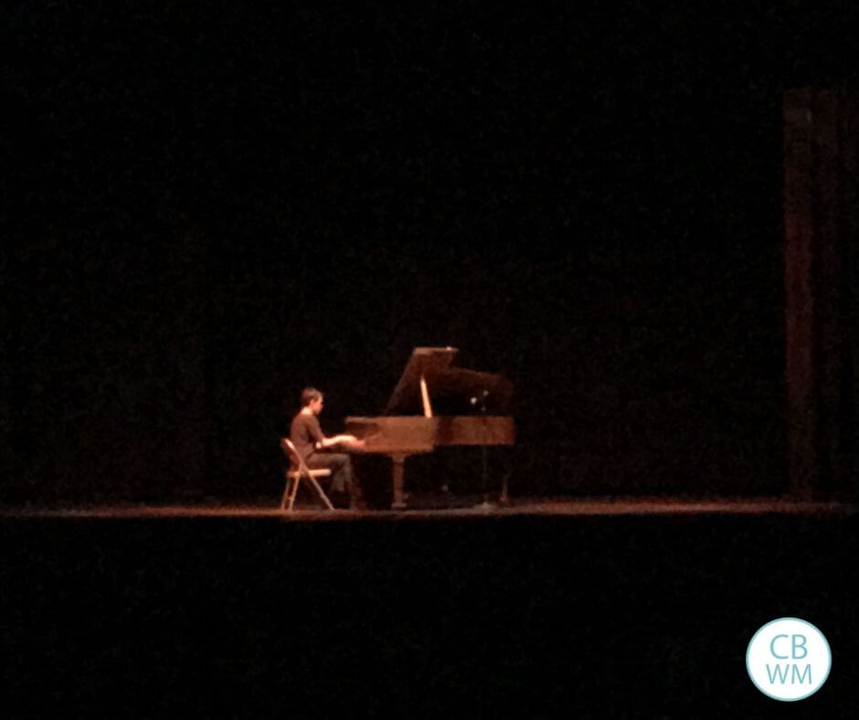 14 year old playing the grand piano